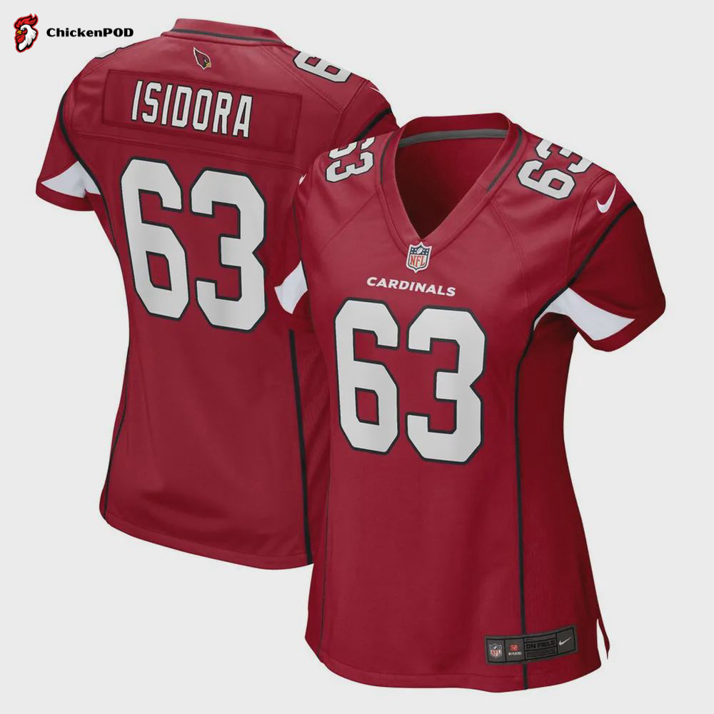 Danny Isidora Arizona Cardinals Women’s Game Player Jersey – Cardinal