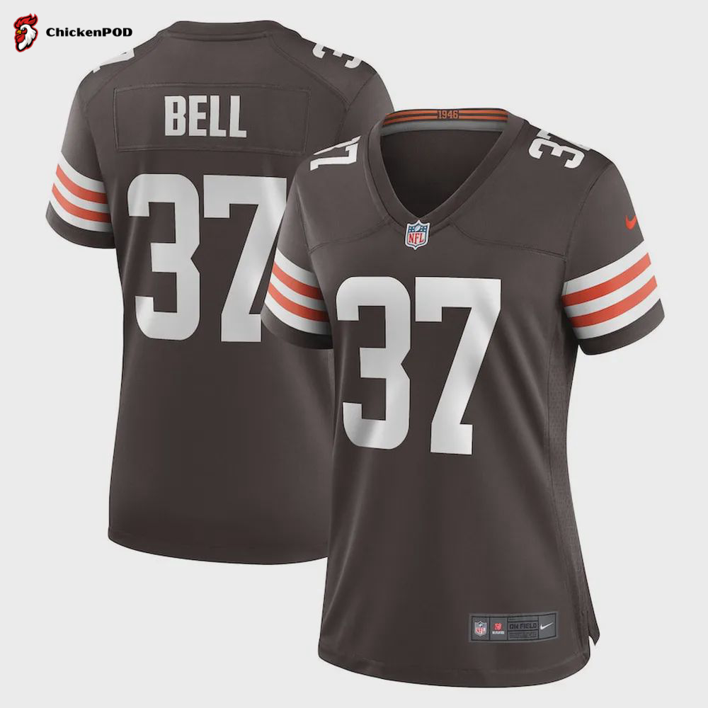 D’Anthony Bell Cleveland Browns Women’s Game Player Jersey – Brown