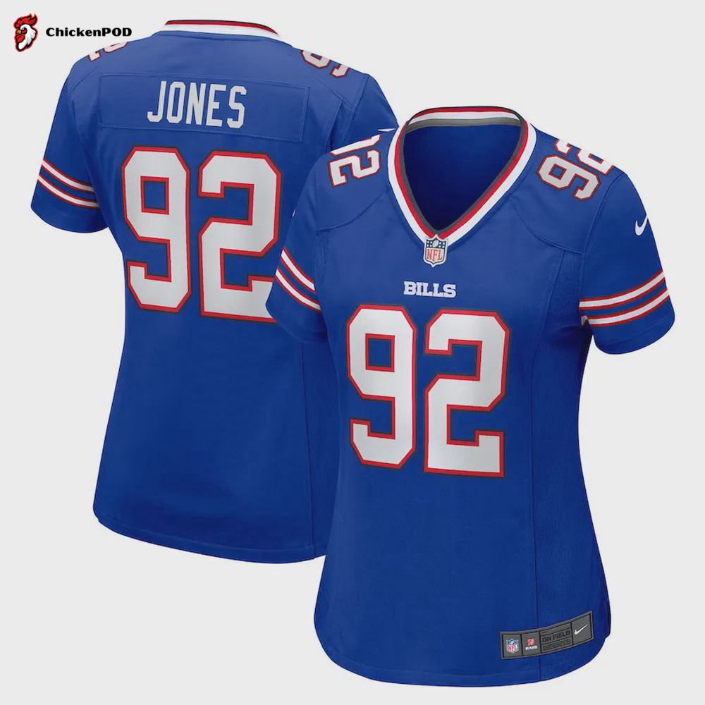 DaQuan Jones Buffalo Bills Women’s Game Player Jersey – Royal