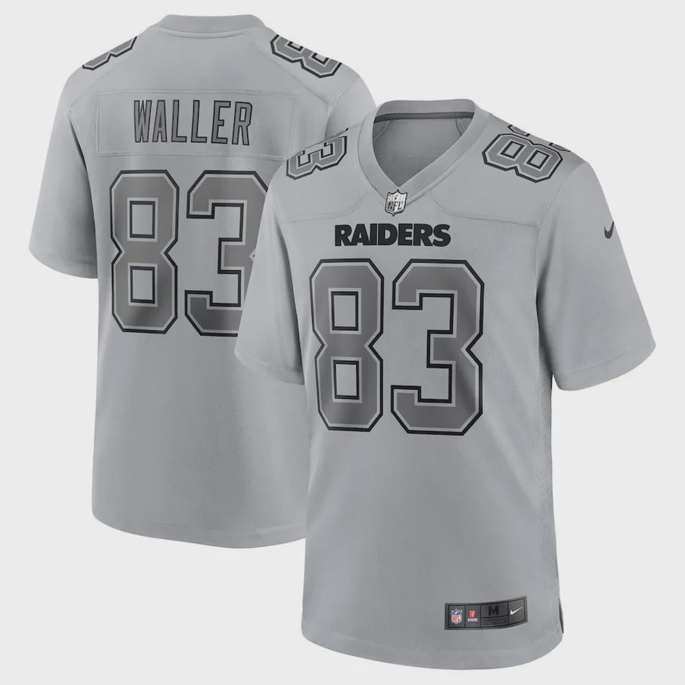 Darren Waller 83 Las Vegas Raiders Atmosphere Fashion Game Jersey – Gray