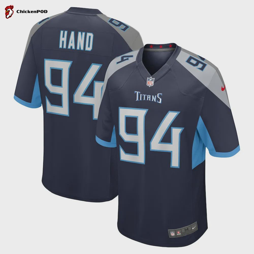 Da’Shawn Hand Tennessee Titans Women’s Game Player Jersey – Navy