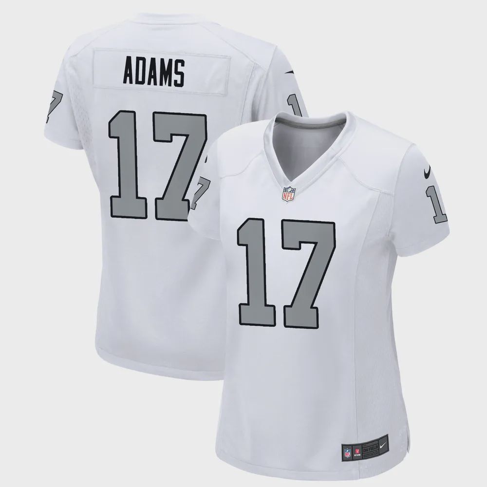 Davante Adams 17 Las Vegas Raiders Women’s Alternate Game Jersey – White Jersey