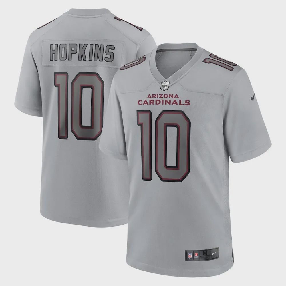 DeAndre Hopkins 10 Arizona Cardinals Atmosphere Fashion Game Jersey – Gray