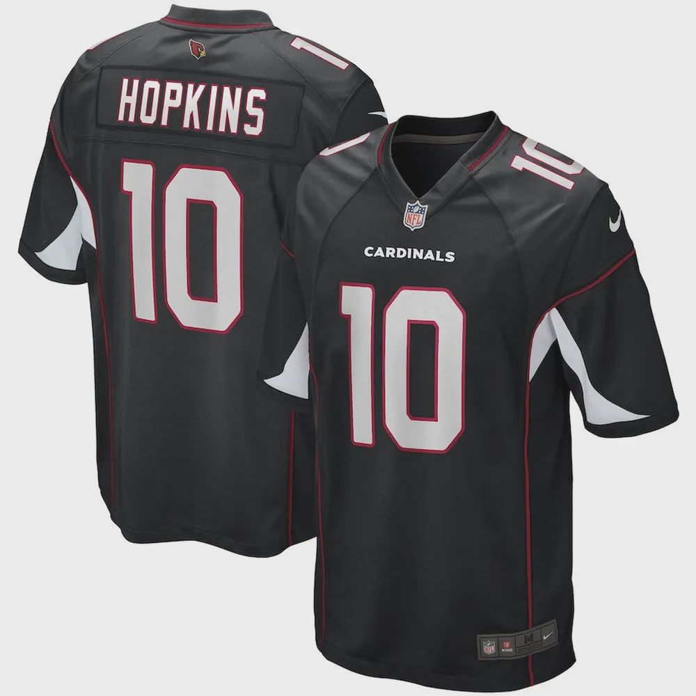 DeAndre Hopkins 10 Arizona Cardinals Men Game Jersey – Black