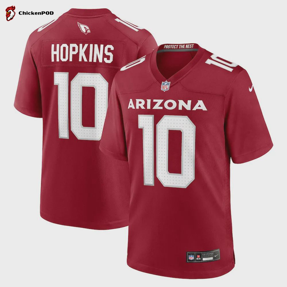 DeAndre Hopkins 10 Arizona Cardinals Men Game Jersey – Cardinal