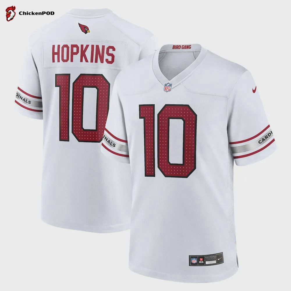 DeAndre Hopkins 10 Arizona Cardinals Men Game Jersey – White