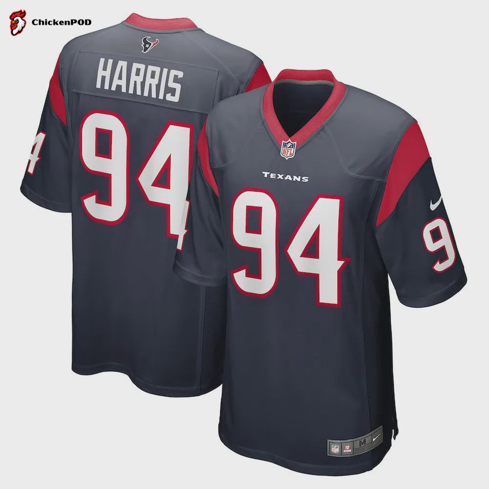 Demone Harris Houston Texans Women’s Game Player Jersey – Navy