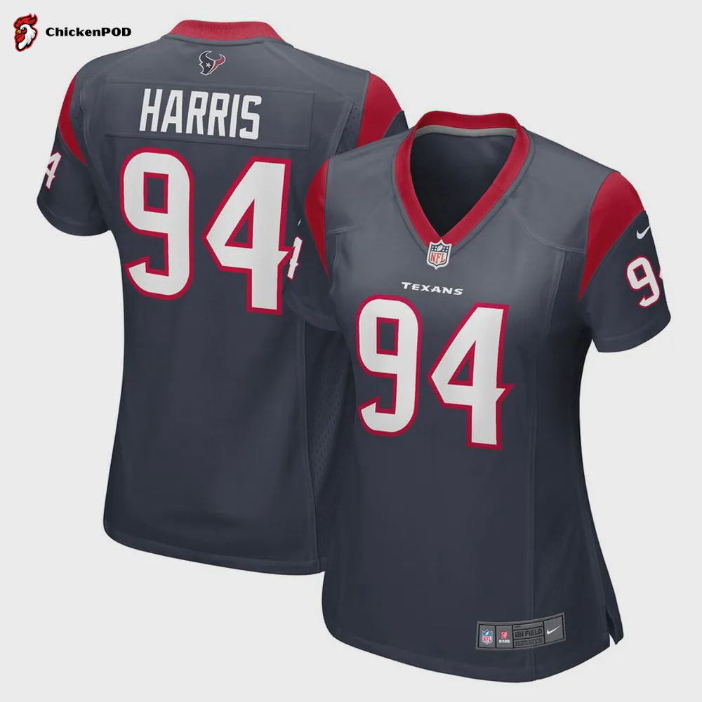 Demone Harris Houston Texans Women’s Game Player Jersey – Navy