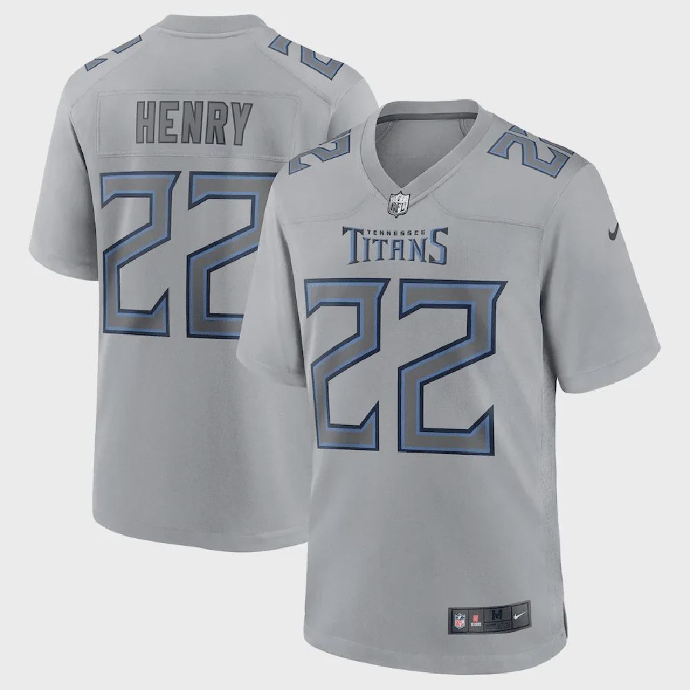 Derrick Henry 22 Tennessee Titans Atmosphere Fashion Game Jersey – Gray