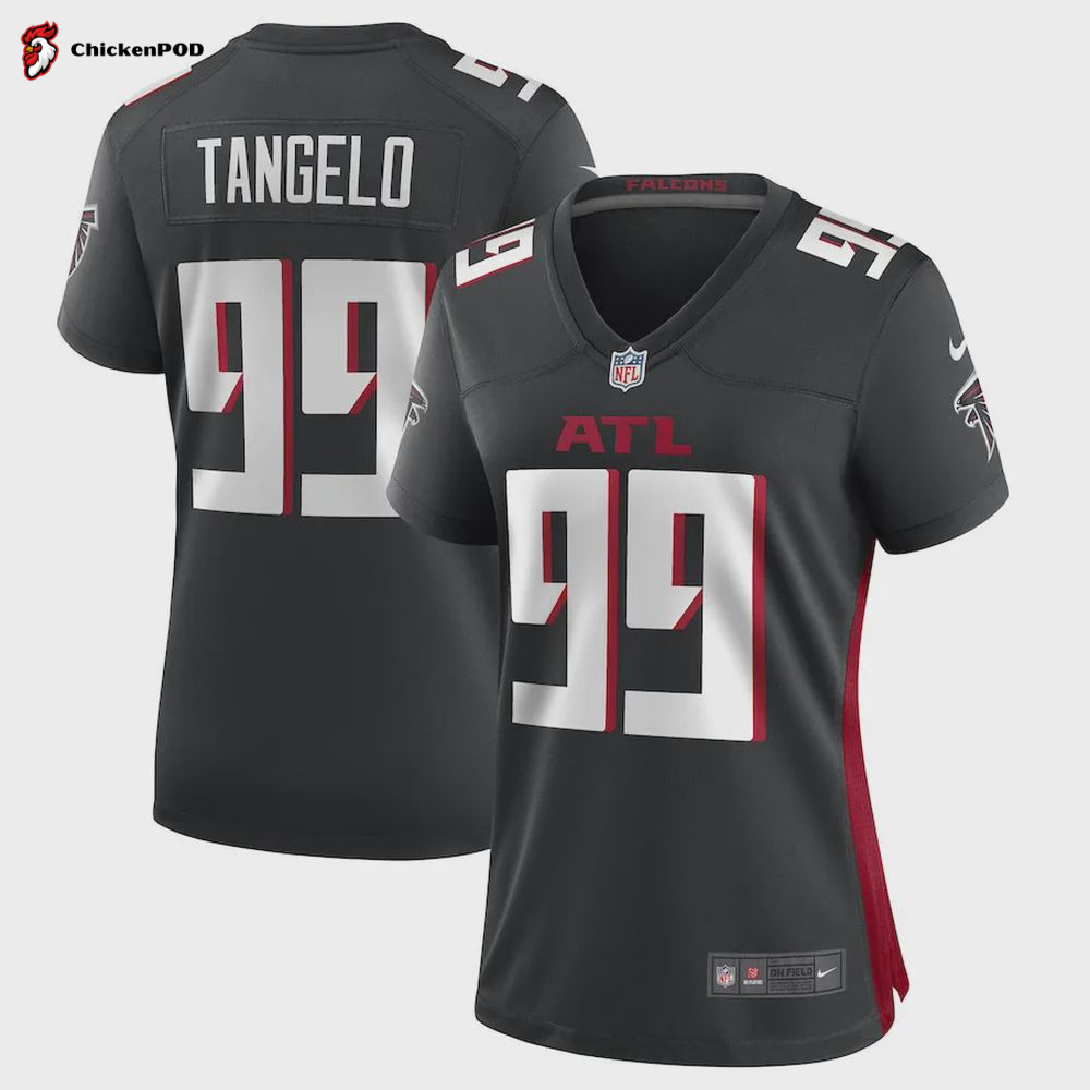 Derrick Tangelo Atlanta Falcons Women’s Game Player Jersey – Black