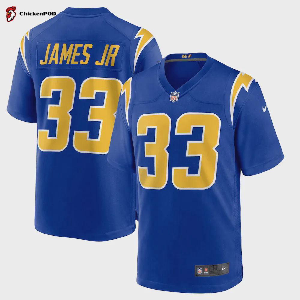 Derwin James 33 Los Angeles Chargers 2nd Alternate Game Jersey – Royal