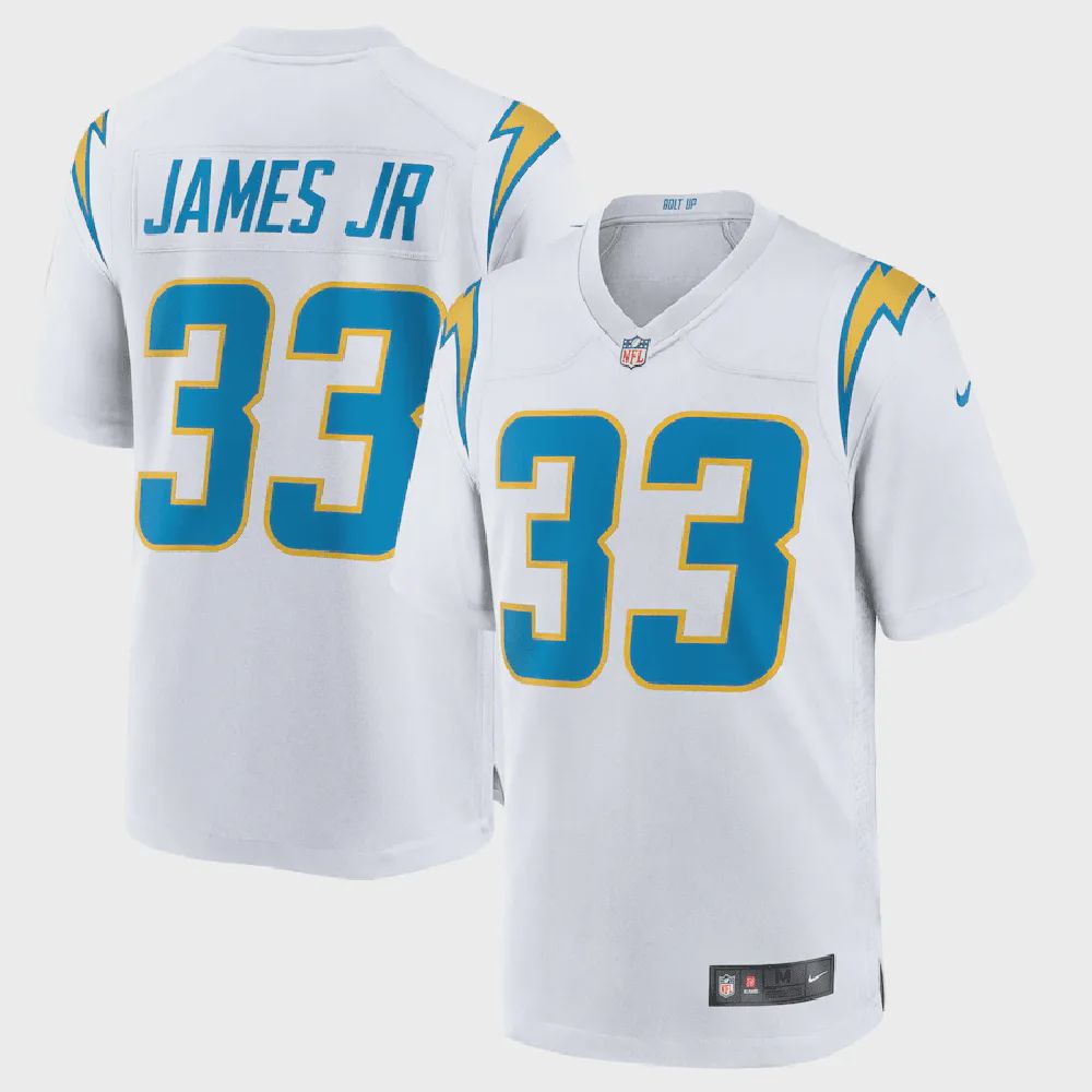 Derwin James 33 Los Angeles Chargers Game Jersey – White