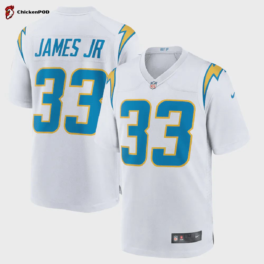 Derwin James 33 Los Angeles Chargers Game Jersey – White