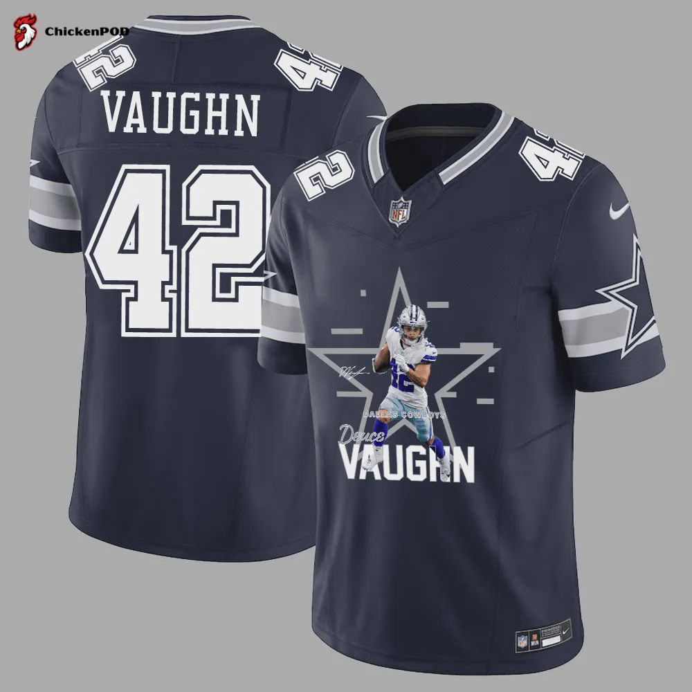 Deuce Vaughn 42 Dallas Cowboys Drive to Victory Game Jersey – Men, Navy