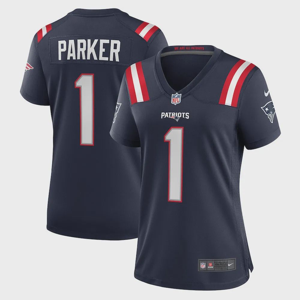 DeVante Parker New England Patriots Women’s Game Jersey – Navy