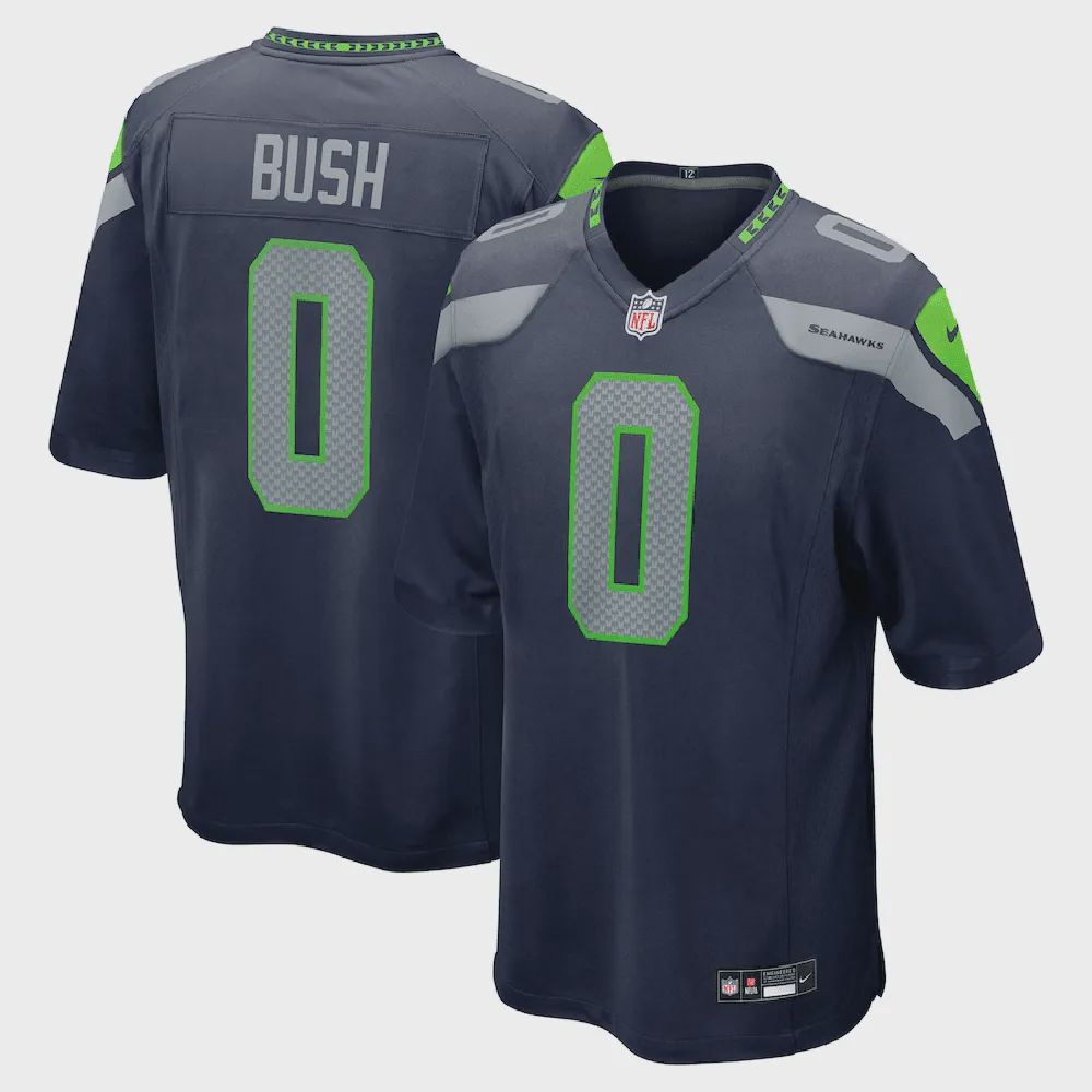 Devin Bush 0 Seattle Seahawks Game Jersey – College Navy