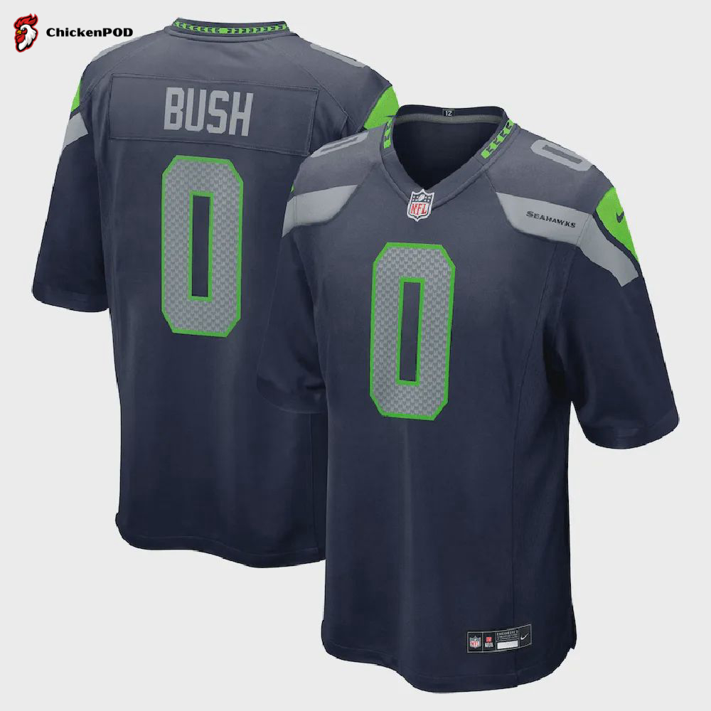 Devin Bush 0 Seattle Seahawks Game Jersey – College Navy