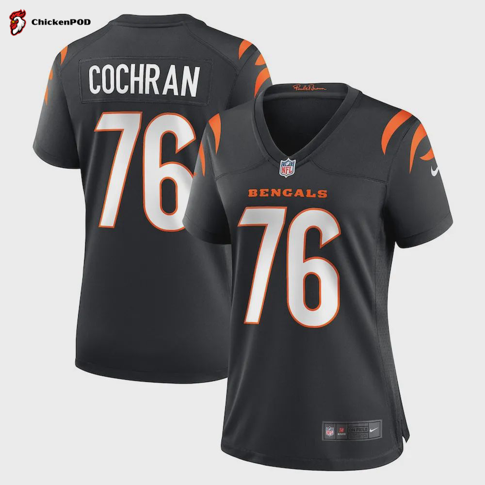 Devin Cochran 76 Cincinnati Bengals Women’s Game Jersey – Black