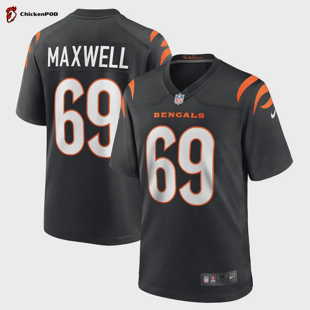 Devonnsha Maxwell 69 Cincinnati Bengals Men’s Team Game Jersey – Black