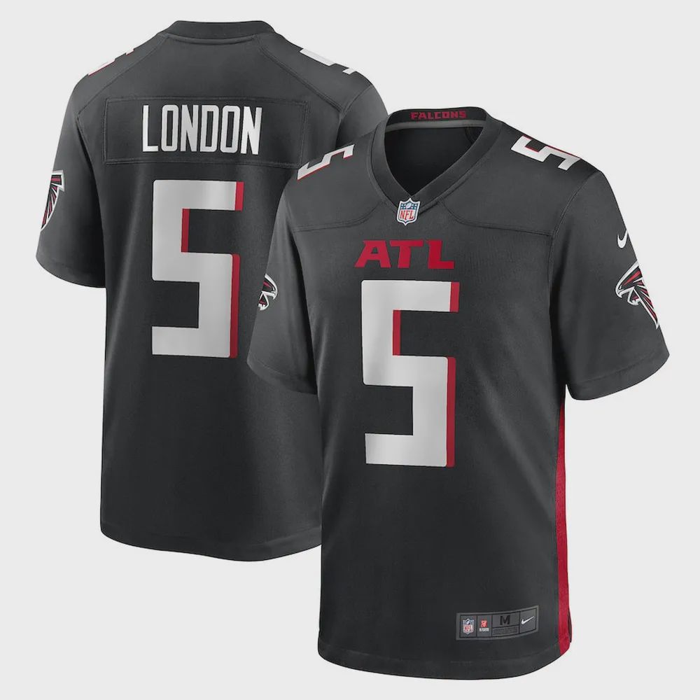 Drake London 5 Atlanta Falcons Men’s Game Jersey – Black