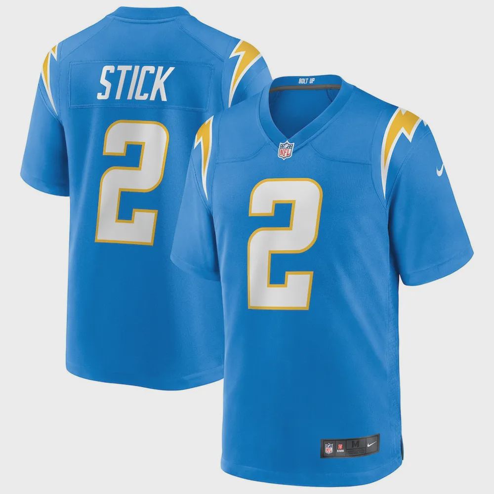 Easton Stick 2 Los Angeles Chargers Game Jersey – Powder Blue