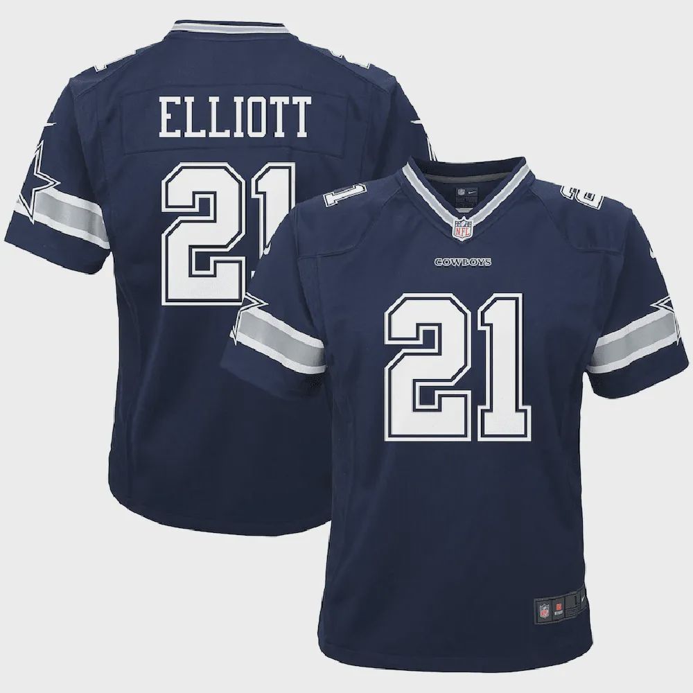 Ezekiel Elliott 21 Dallas Cowboys Infant Team Game Jersey – Navy