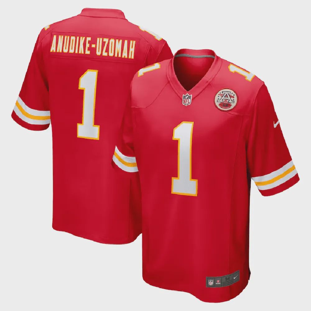 Felix Anudike-Uzomah Kansas City Chiefs 2023 NFL Draft First Round Pick Game Jersey – Red