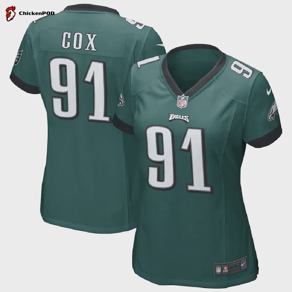 Fletcher Cox Philadelphia Eagles Women’s Game Jersey – Midnight Green