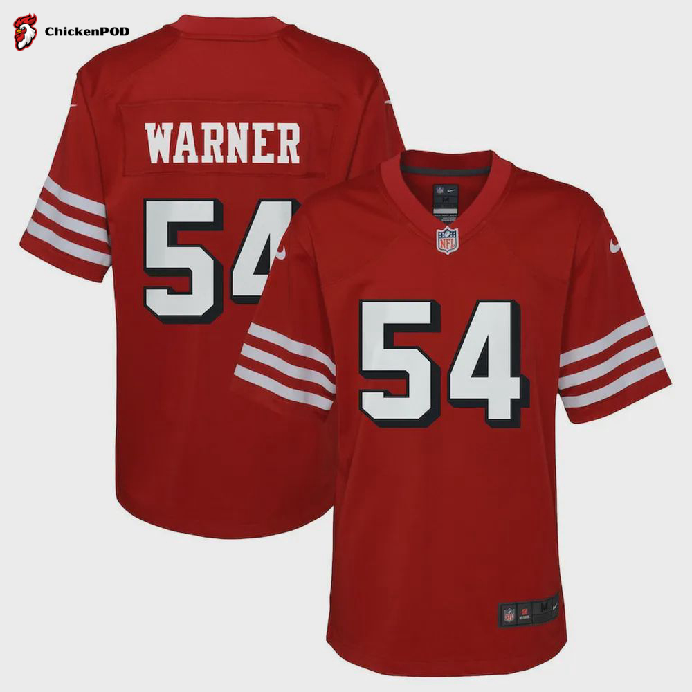 Fred Warner 54 San Francisco 49ers Youth Alternate Game Jersey – Scarlet