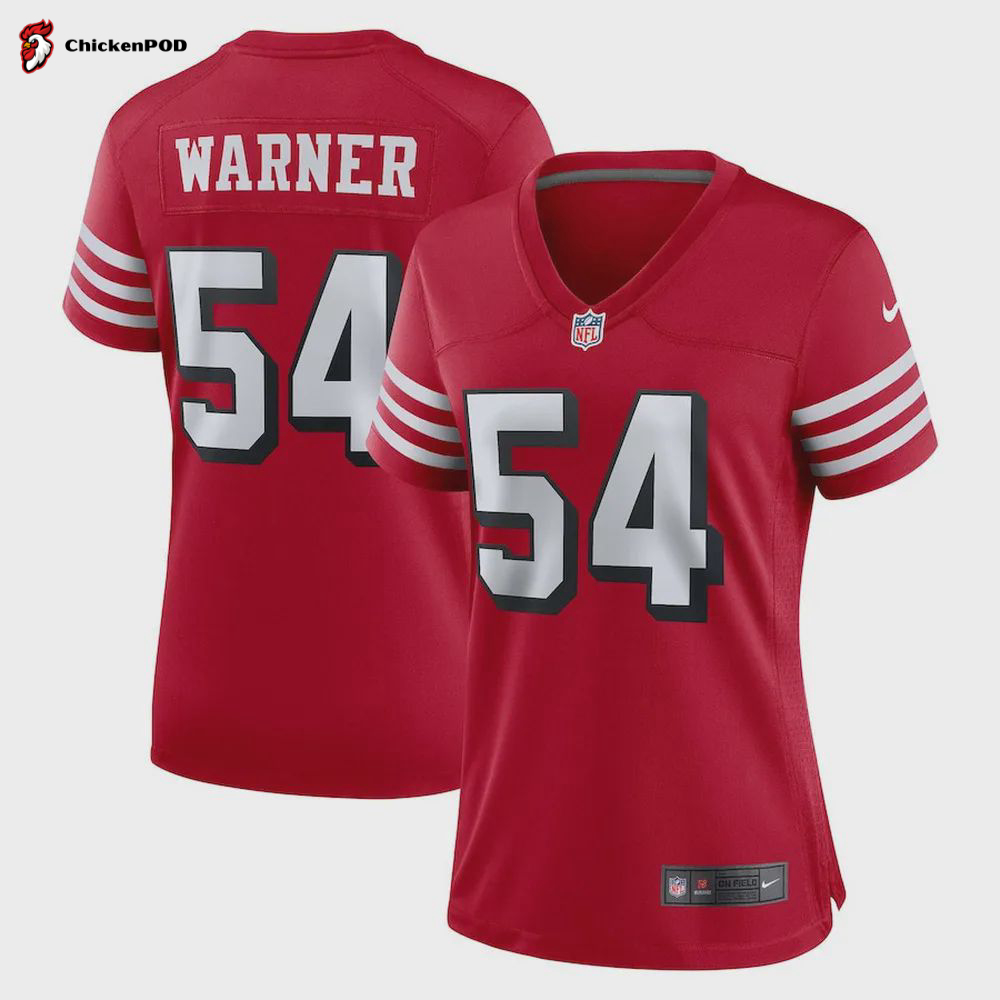 Fred Warner 54 San Francisco 49ers Youth Game Jersey – Scarlet