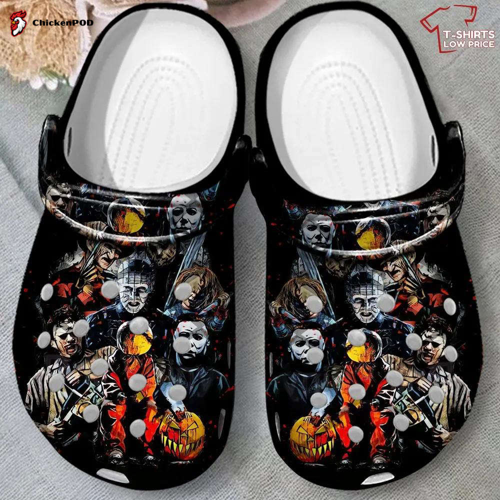 Floral Horror Villians Classic Crocs-Slippers For Mens Womens