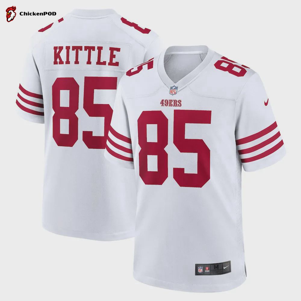 George Kittle 85 San Francisco 49ers Team Game Jersey – White