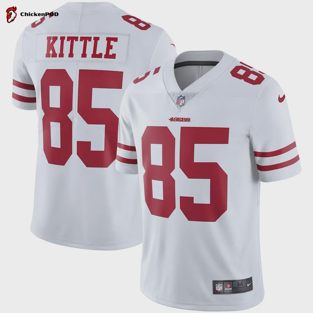 George Kittle 85 San Francisco 49ers Youth Color Rush Game Jersey – White