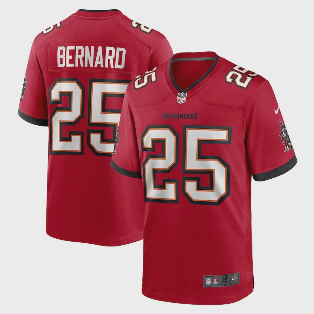 Giovani Bernard 25 Tampa Bay Buccaneers Game Jersey – Red