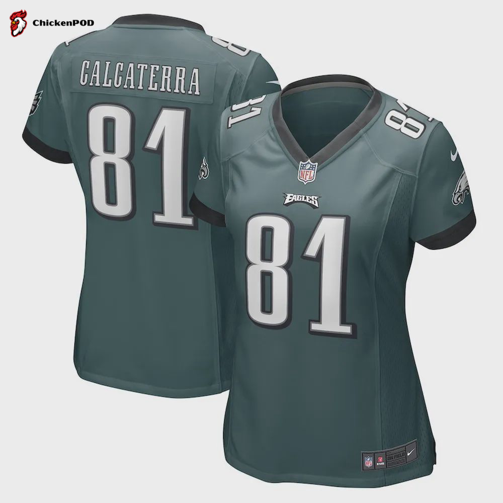 Grant Calcaterra Philadelphia Eagles Women’s Game Player Jersey – Midnight Green