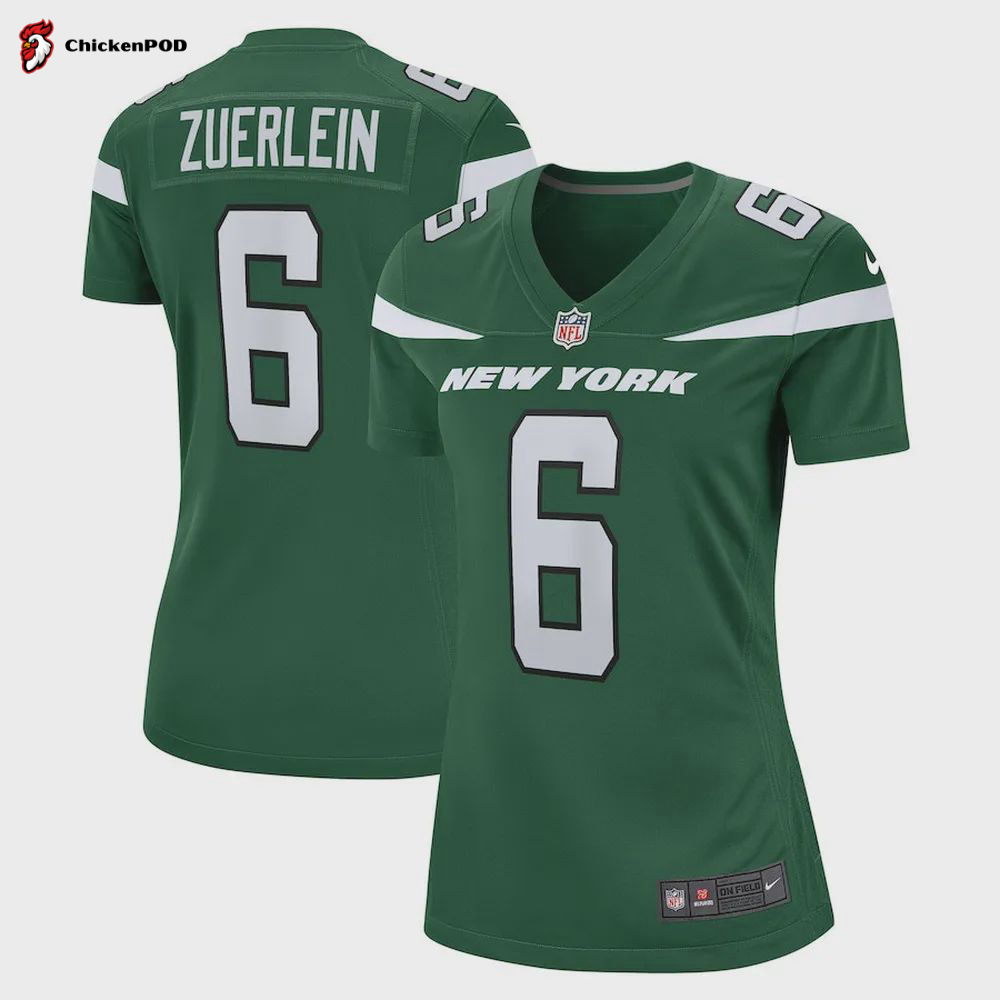 Greg Zuerlein New York Jets Game Player Jersey – Gotham Green