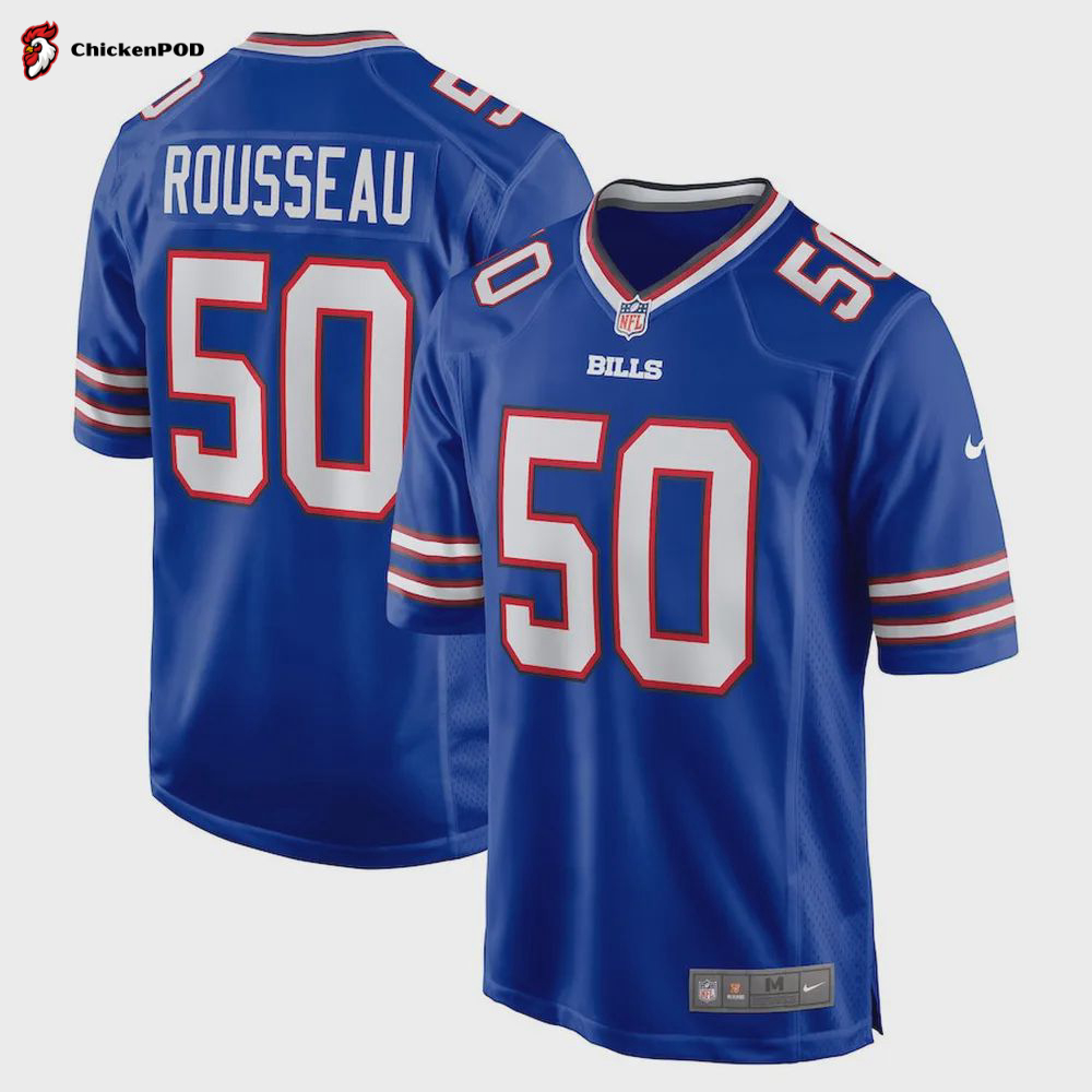 Greg Van Roten Buffalo Bills Game Player Jersey – Royal