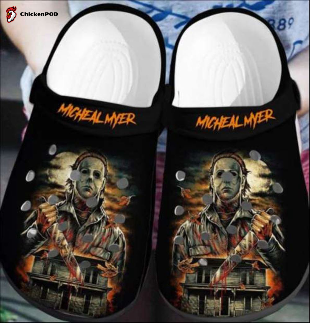 Croc Shoes, Clog Shoes Halloween Pumpkin Michael Myers, Gift Birthday