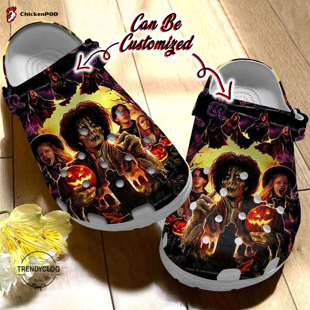 Halloween Crocs-Slippers – Personalized TB Buccaneers Horror Movie Clog Shoes