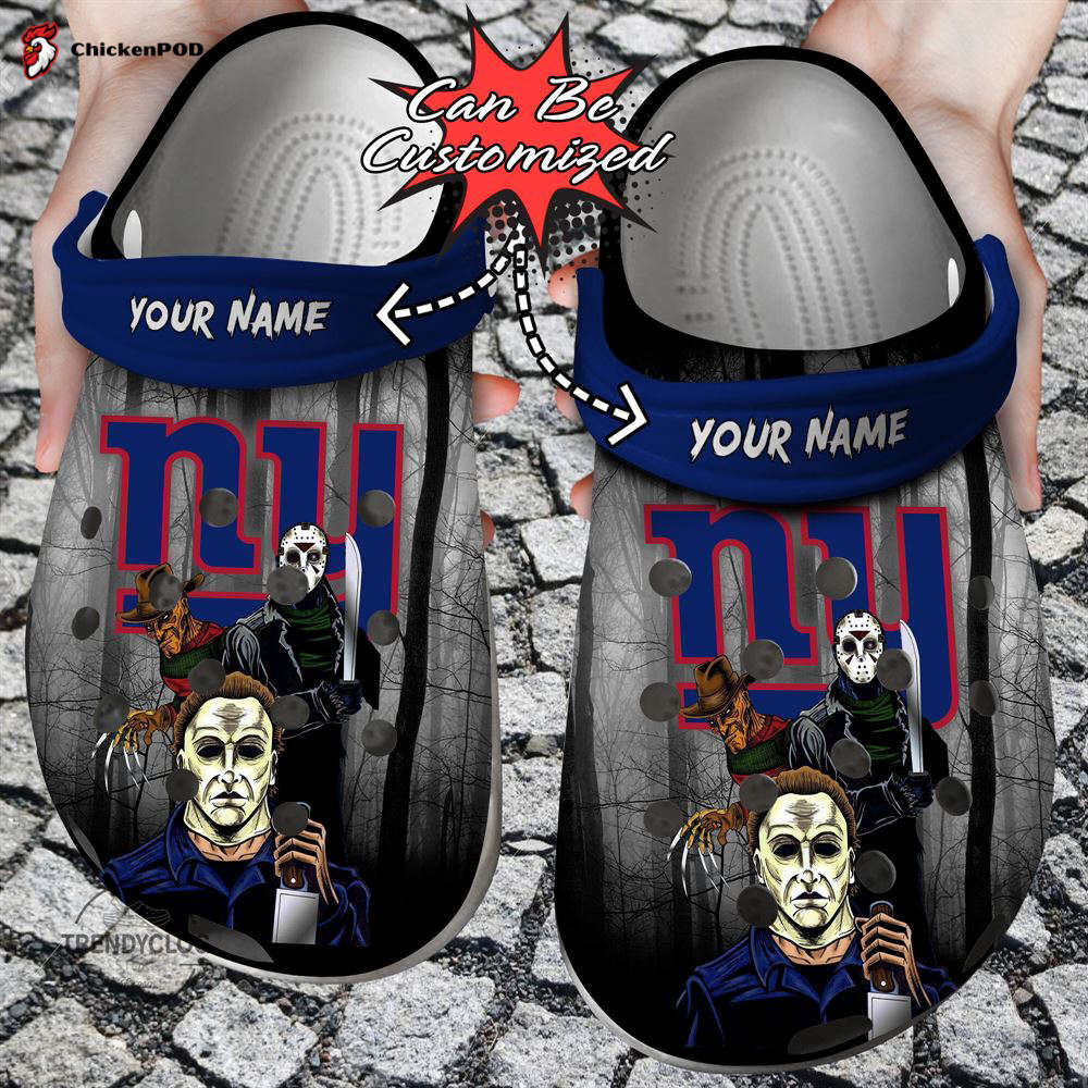 Halloween Crocs-Slippers – Personalized LV Raiders Horror Movie Clog Shoes