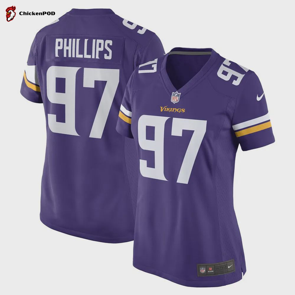 Harrison Phillips Minnesota Vikings Women’s Game Player Jersey – Purple