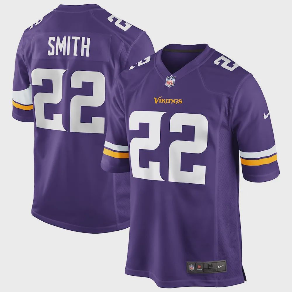 Harrison Smith 22 Minnesota Vikings Game Jersey – Purple