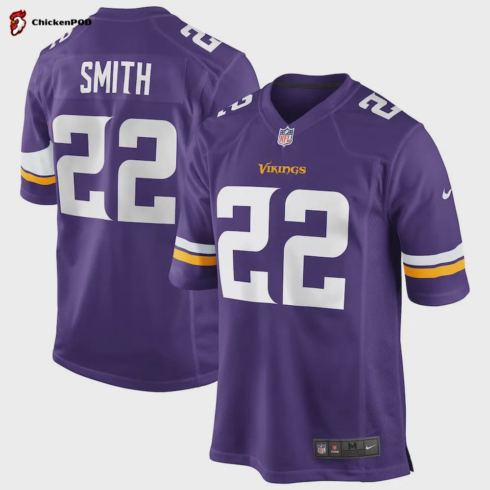 Harrison Smith 22 Minnesota Vikings Game Jersey – Purple