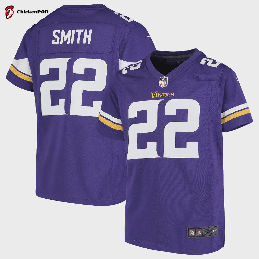 Harrison Smith Minnesota Vikings Girls Youth Game Jersey – Purple Jersey