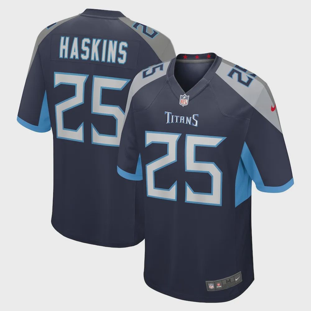 Hassan Haskins Tennessee Titans Player Game Jersey – Navy