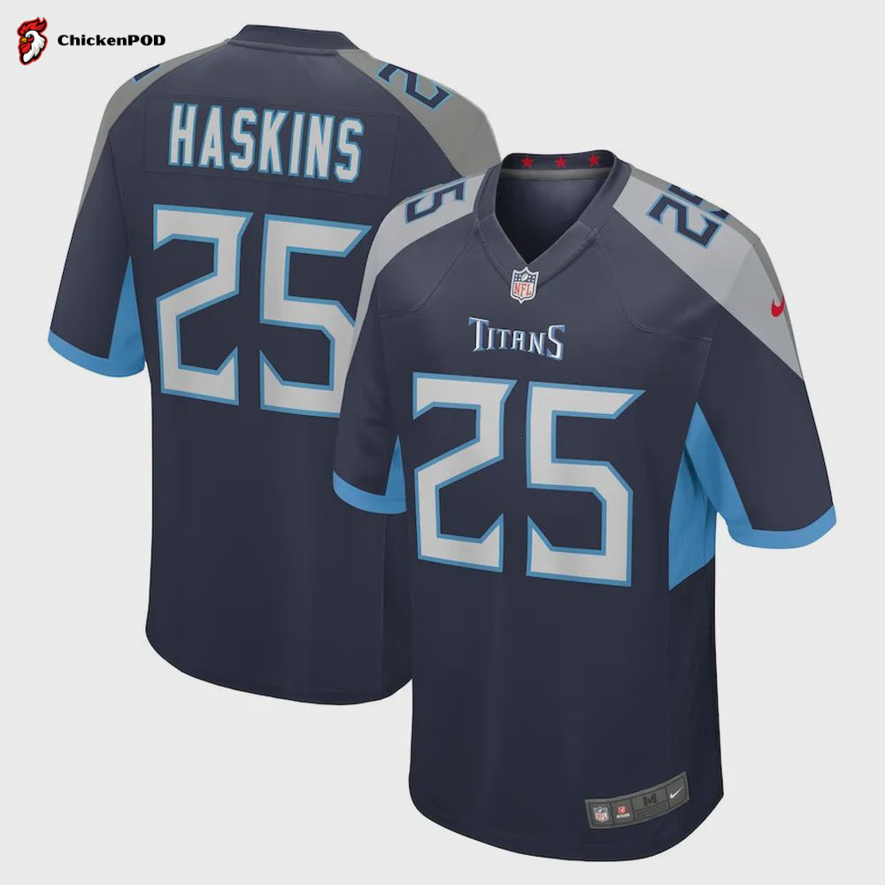 Hassan Haskins Tennessee Titans Player Game Jersey – Navy