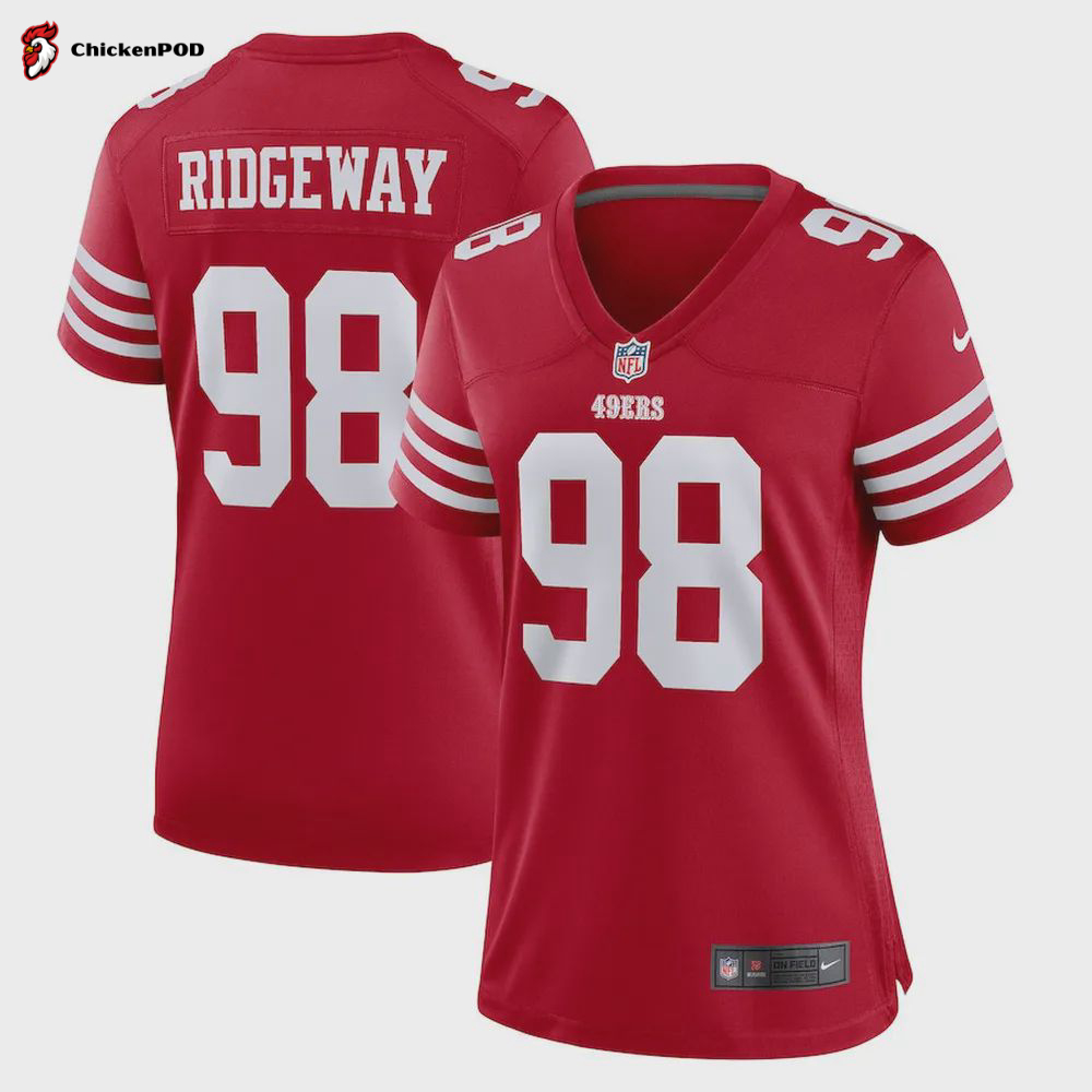 Hassan Ridgeway San Francisco 49ers Women’s Game Player Jersey – Scarlet