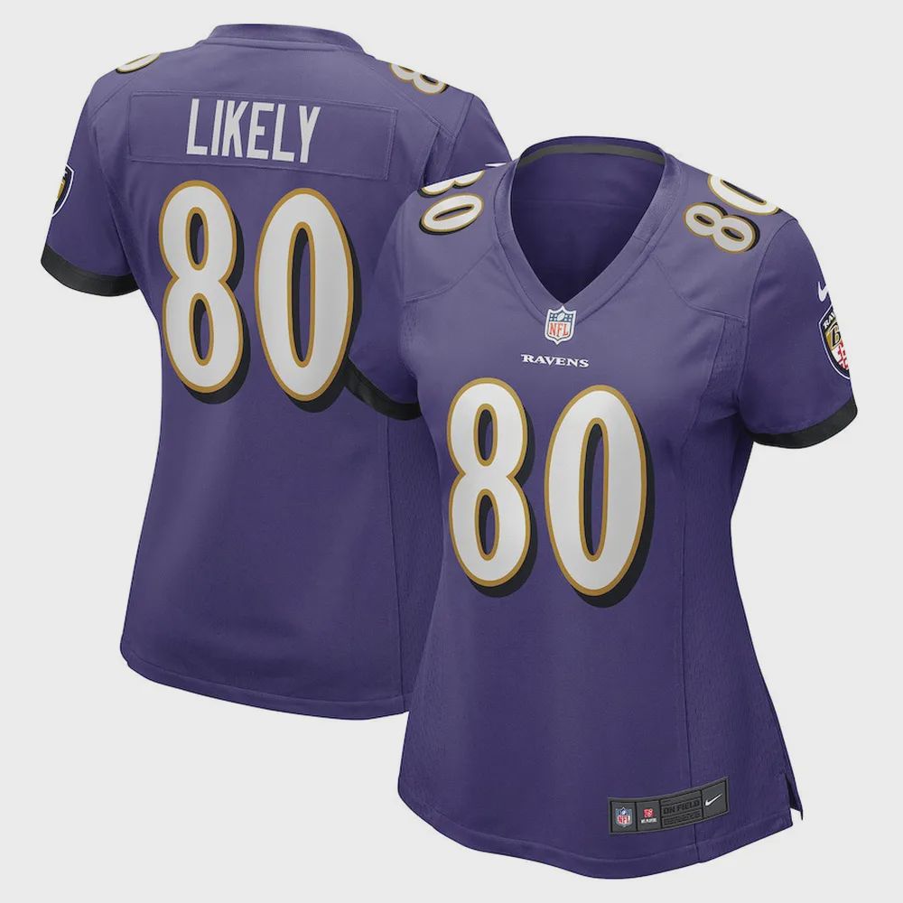 Isaiah Likely Baltimore Ravens Women’s Player Game Jersey – Purple