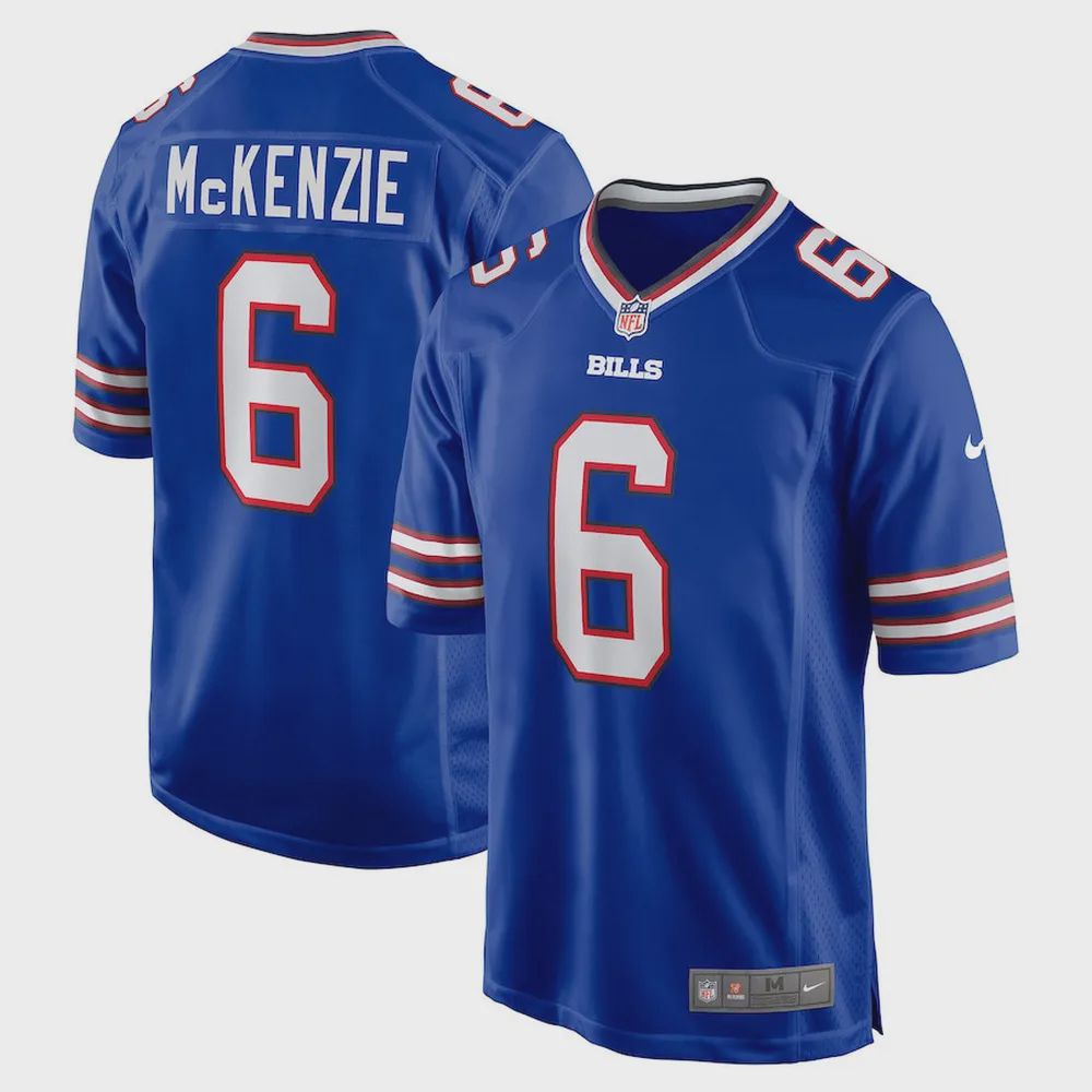 Isaiah McKenzie 6 Buffalo Bills Game Jersey – Royal