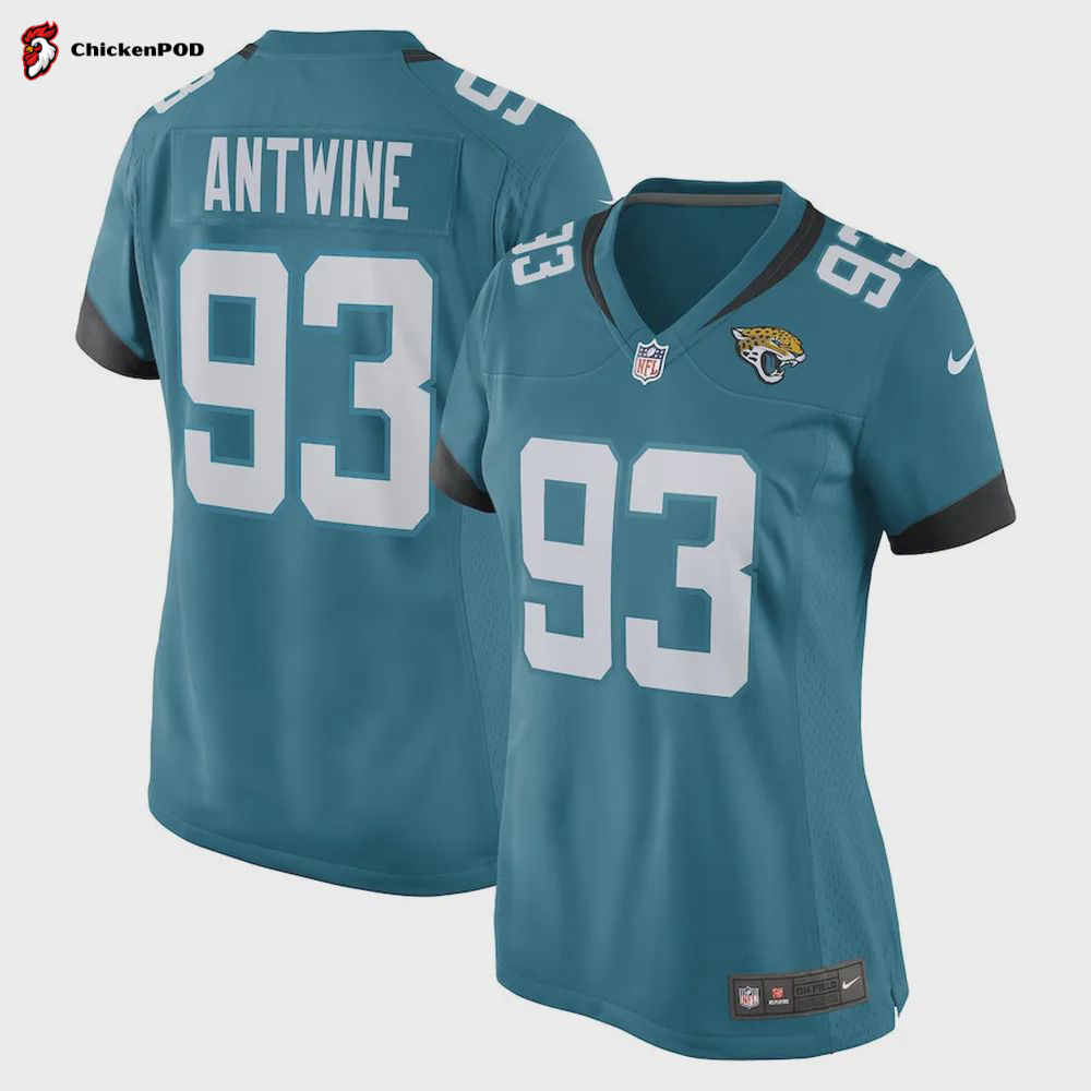 Israel Antwine Jacksonville Jaguars Women’s Game Player Jersey – Teal